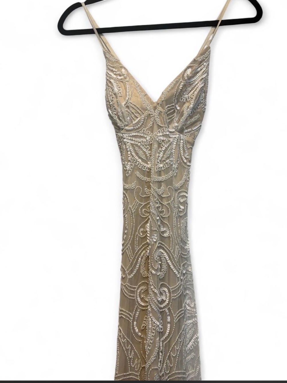Vintage Scala silk beaded Embroidered Gown size 4